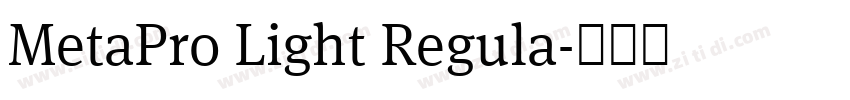 MetaPro Light Regula字体转换 MetaPro Light Regula字体转换